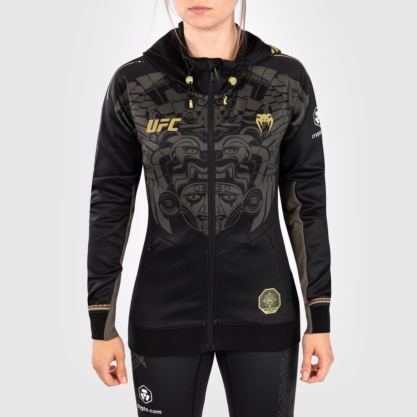 Noche UFC by VenumAuthenticr Fight Night Damen Walkout Hoodie - Schwarz