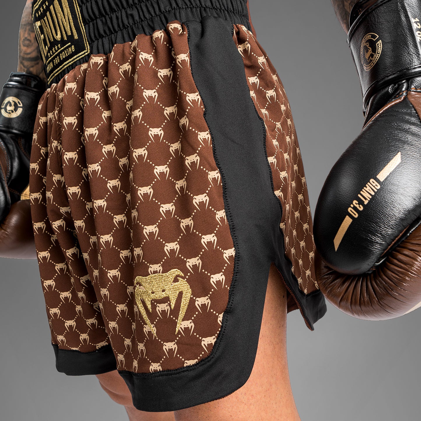 Venum Monogram Boxershorts - Schwarz/Braun