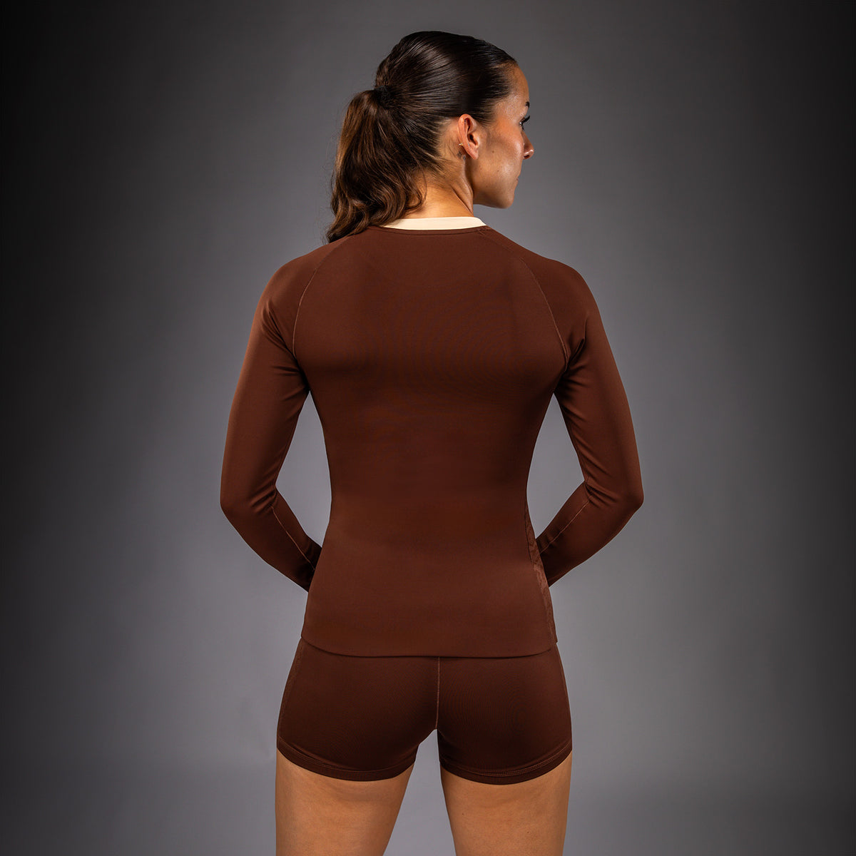Venum Viper Damen Langarm-Rashguard - Braun