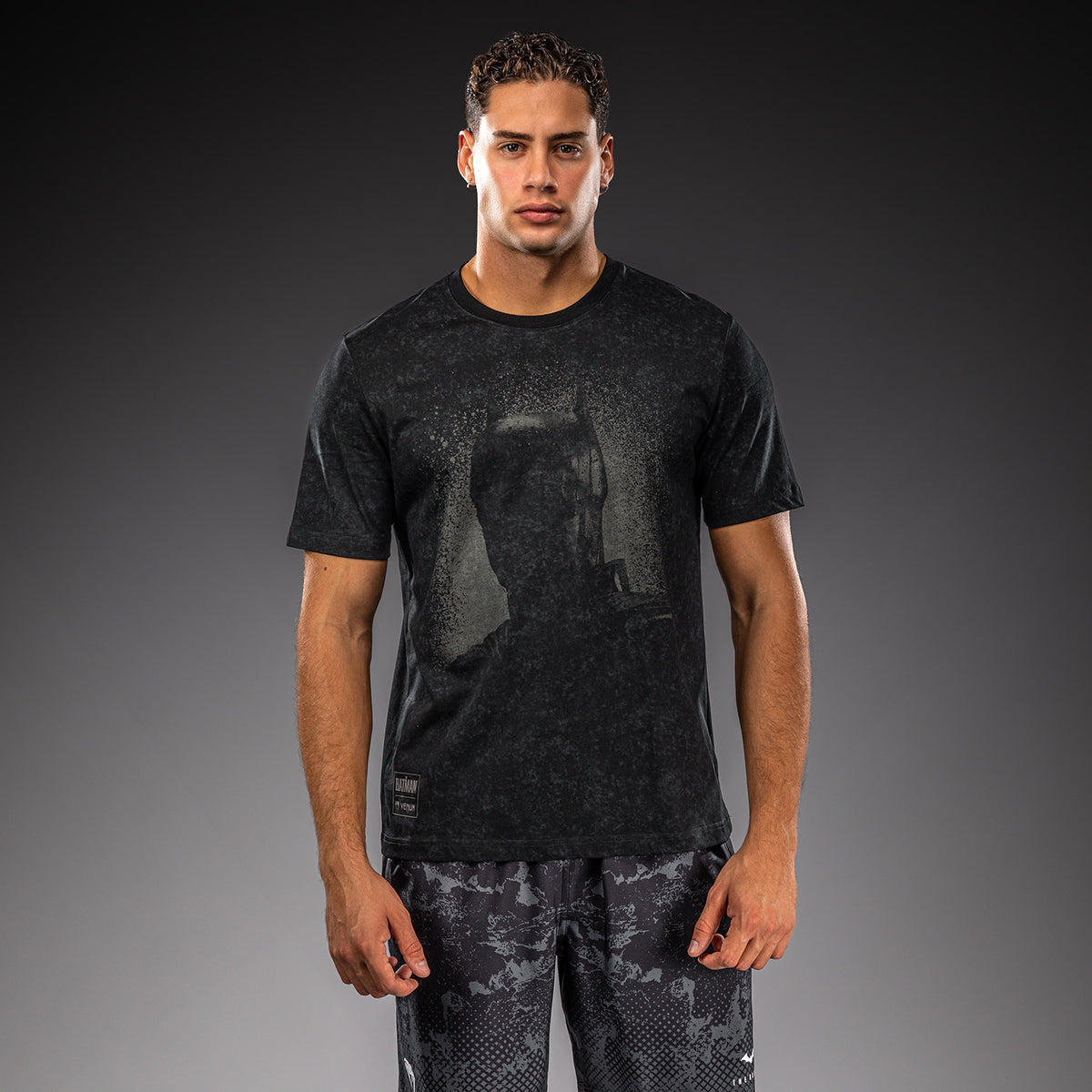 Venum x Batman Baumwoll-T-Shirt - Schwarz/Grau