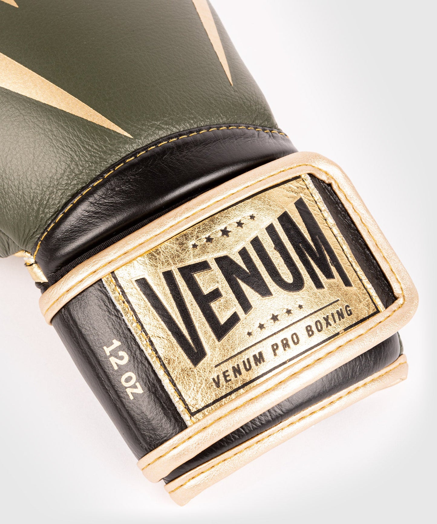 Venum Giant 2.0 professionelle Boxhandschuhe - Klettverschluss - Khaki/Gold