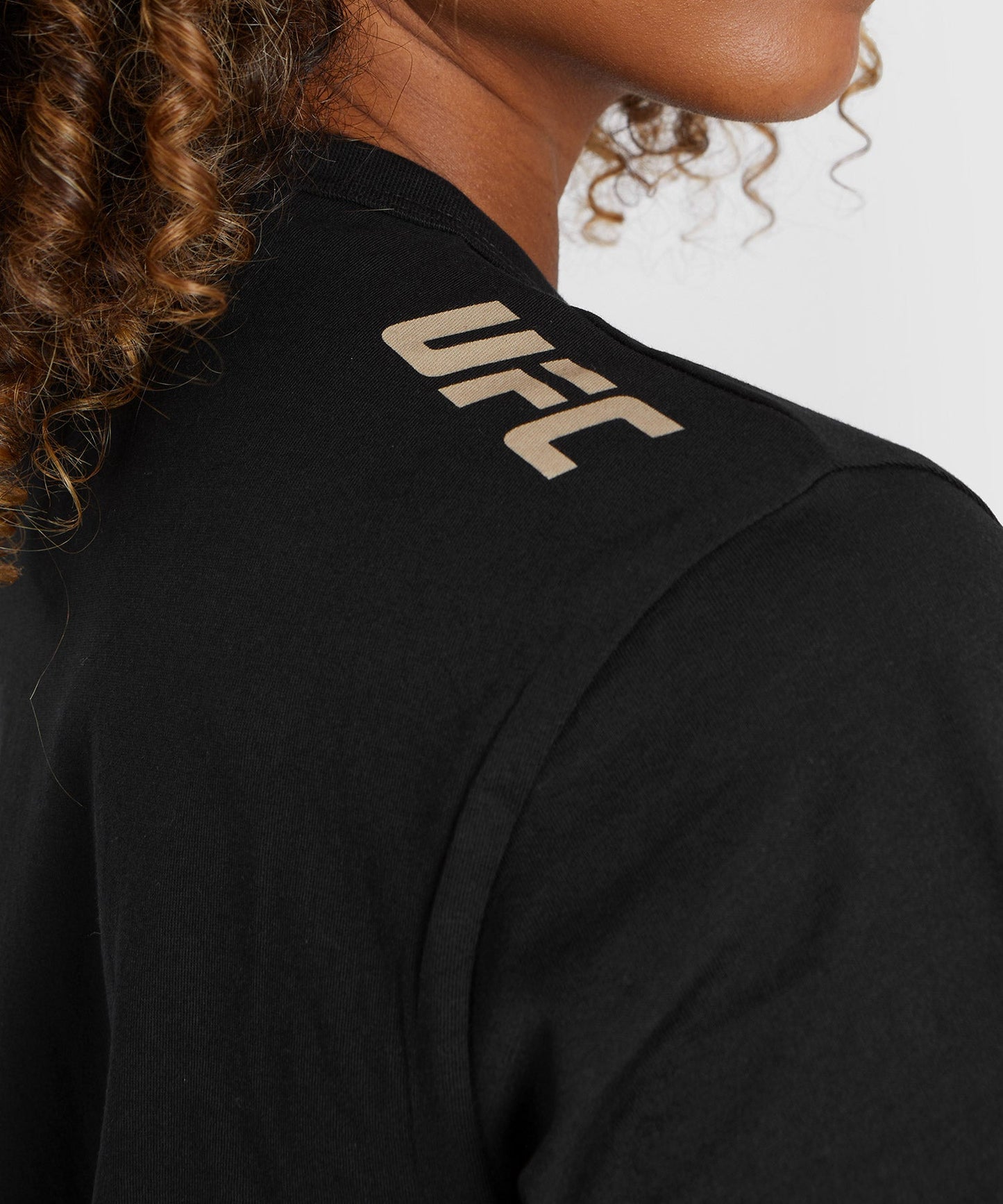 UFC Adrenaline by Venum Fight Week Kurzärmeliges T-Shirt aus Baumwolle für Frauen - Schwarz