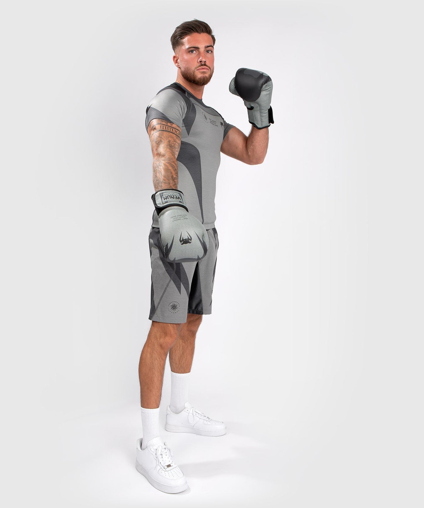 Venum Stone Compression Shirt – Kurzarm – Mineralgrün