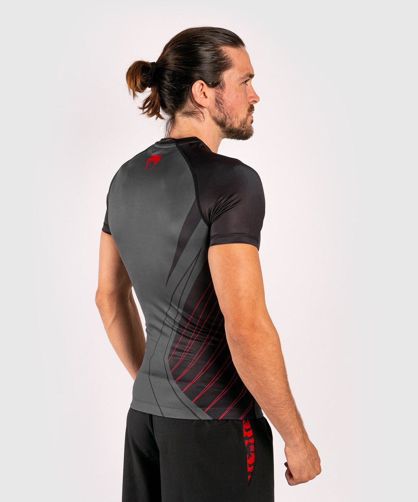 Venum Contender 5.0 Rashguard - Kurze Ärmel - Schwarz/Rot