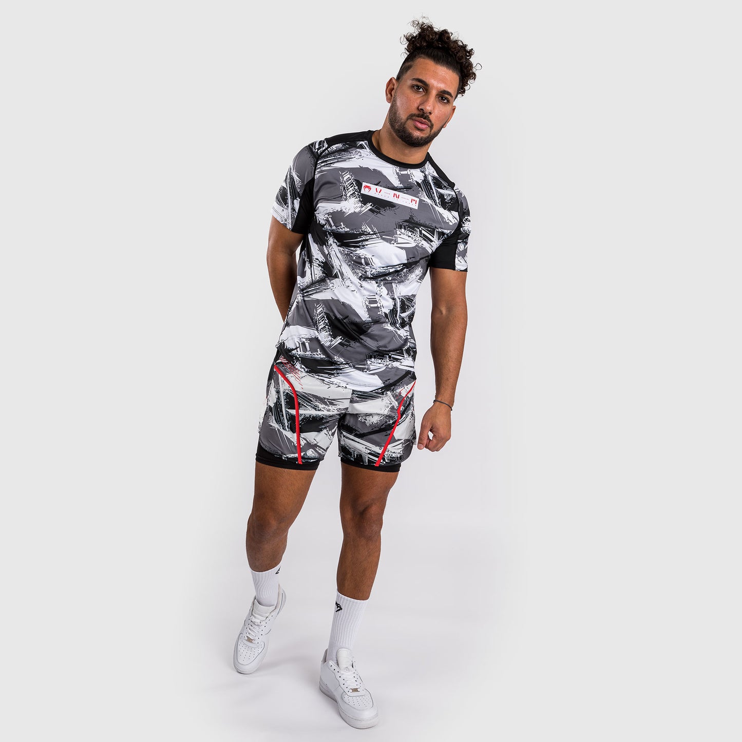 Venum Electron 3.0 Dry-Tech T-Shirt - Grau/Rot