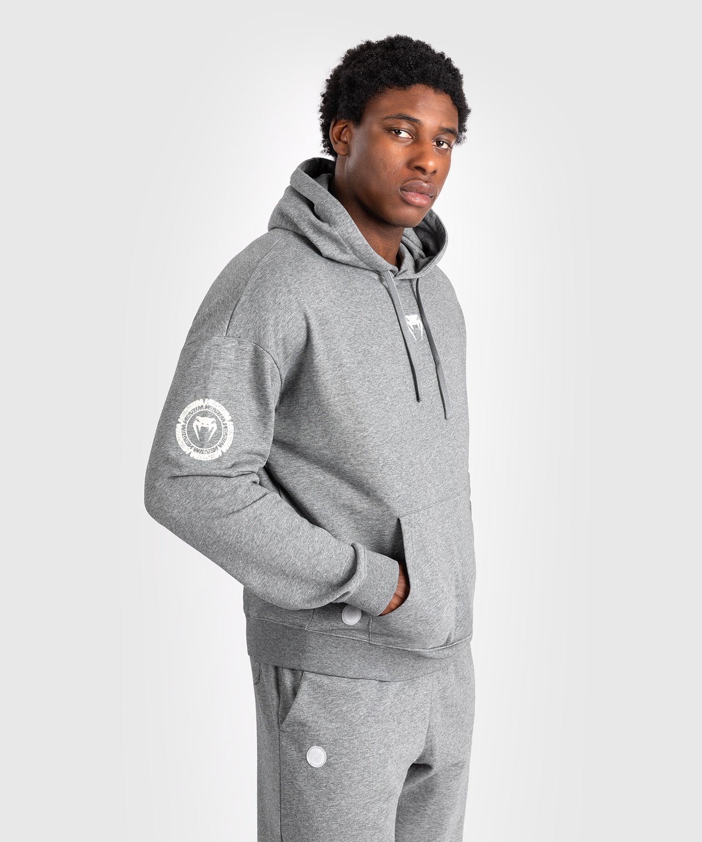 Venum Vortex XL Lite Herren Hoodie - Helles Heather Grau