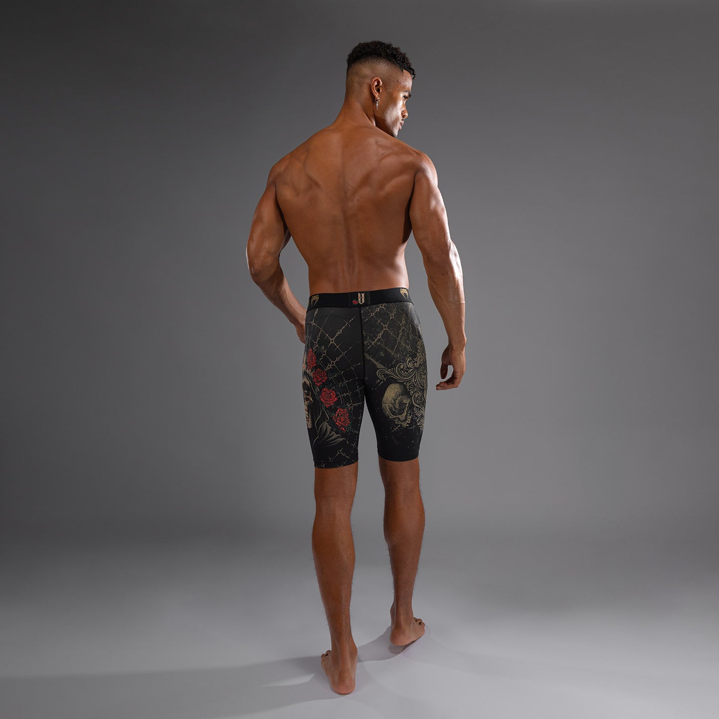 Venum Santa Muerte 5.0 Herren Vale Tudo Shorts - Tiefes Schwarz/Gold