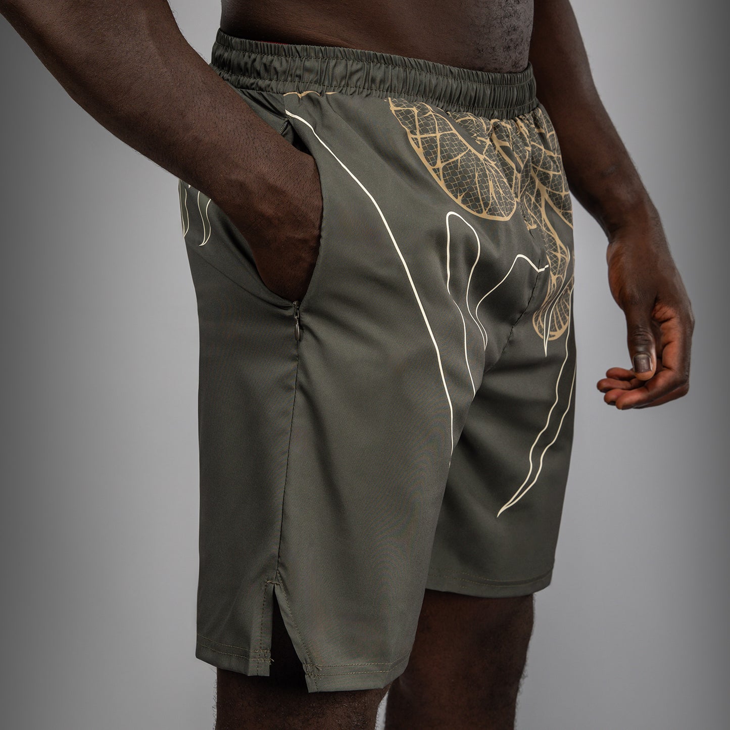 Venum Serpenti Trainingsshorts – Khaki/Bronze/Ivory