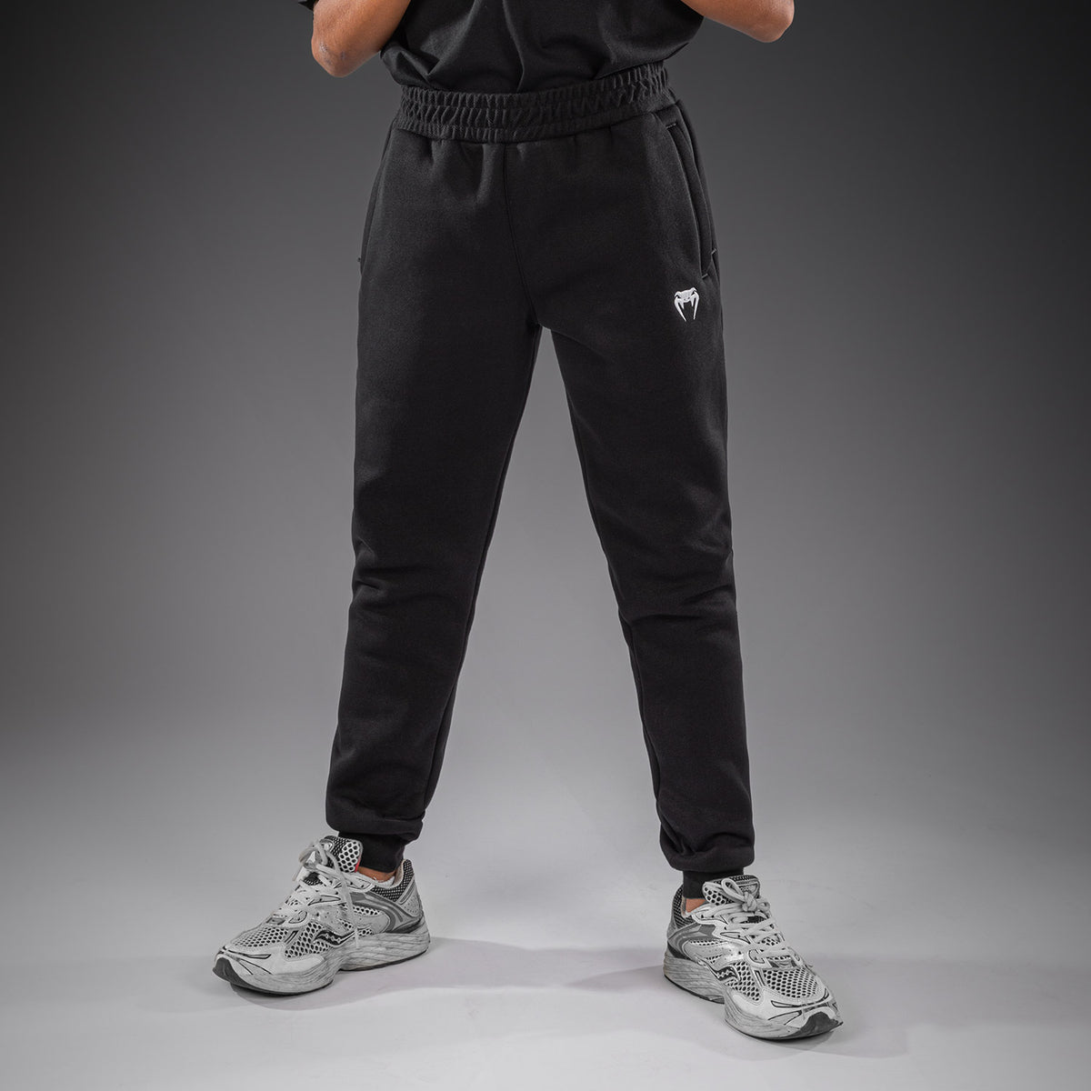 Venum Attack Fleece & Weave Kinder-Jogginghose - Schwarz