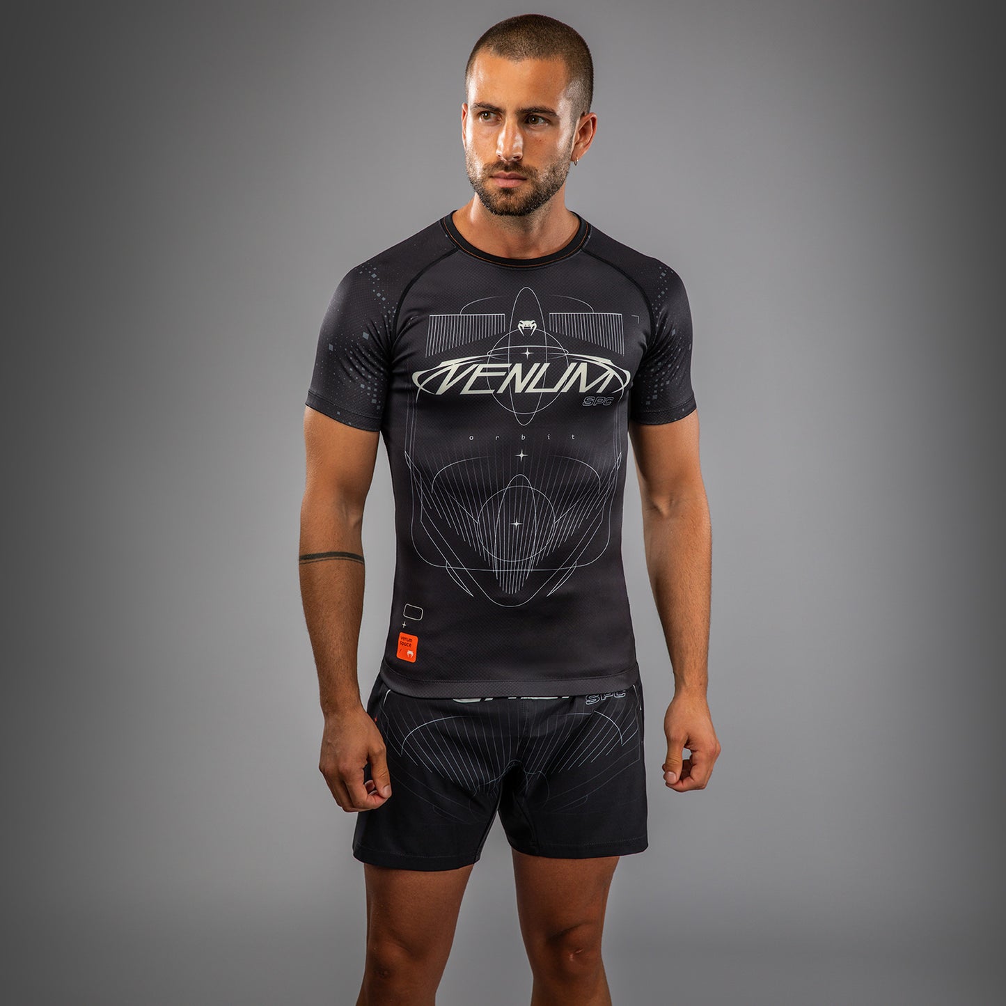 Venum Eclipse Kurzarm Rashguard – Schwarz/Elfenbein