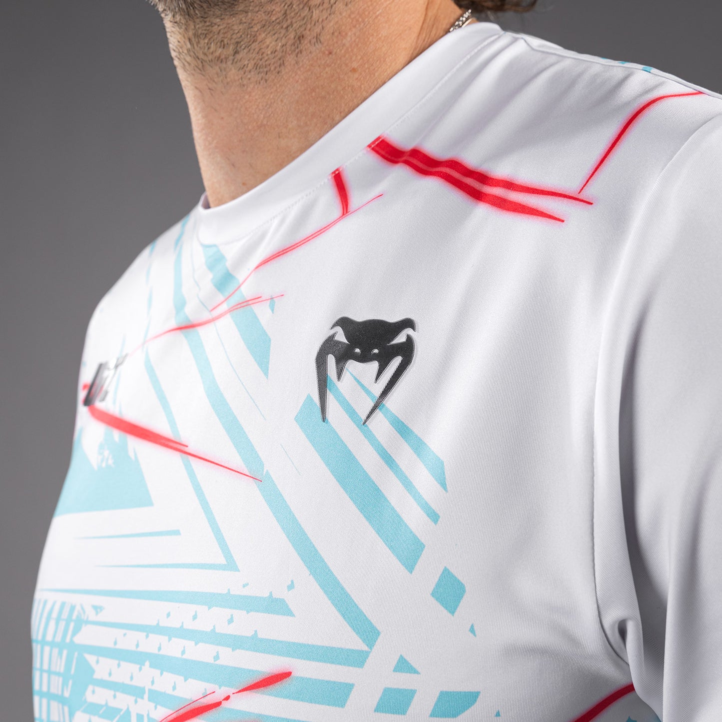 UFC Fusion By Venum Miami Edition Fight Week Dry-Tech T-Shirt für Männer - Weißes