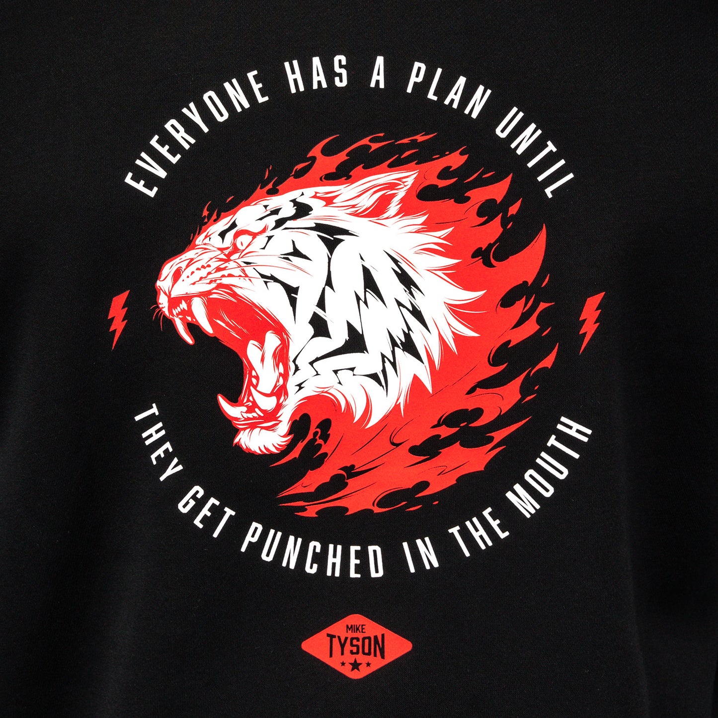 Venum x Mike Tyson Tiger Hoodie - Tiefschwarz/Intensivrot