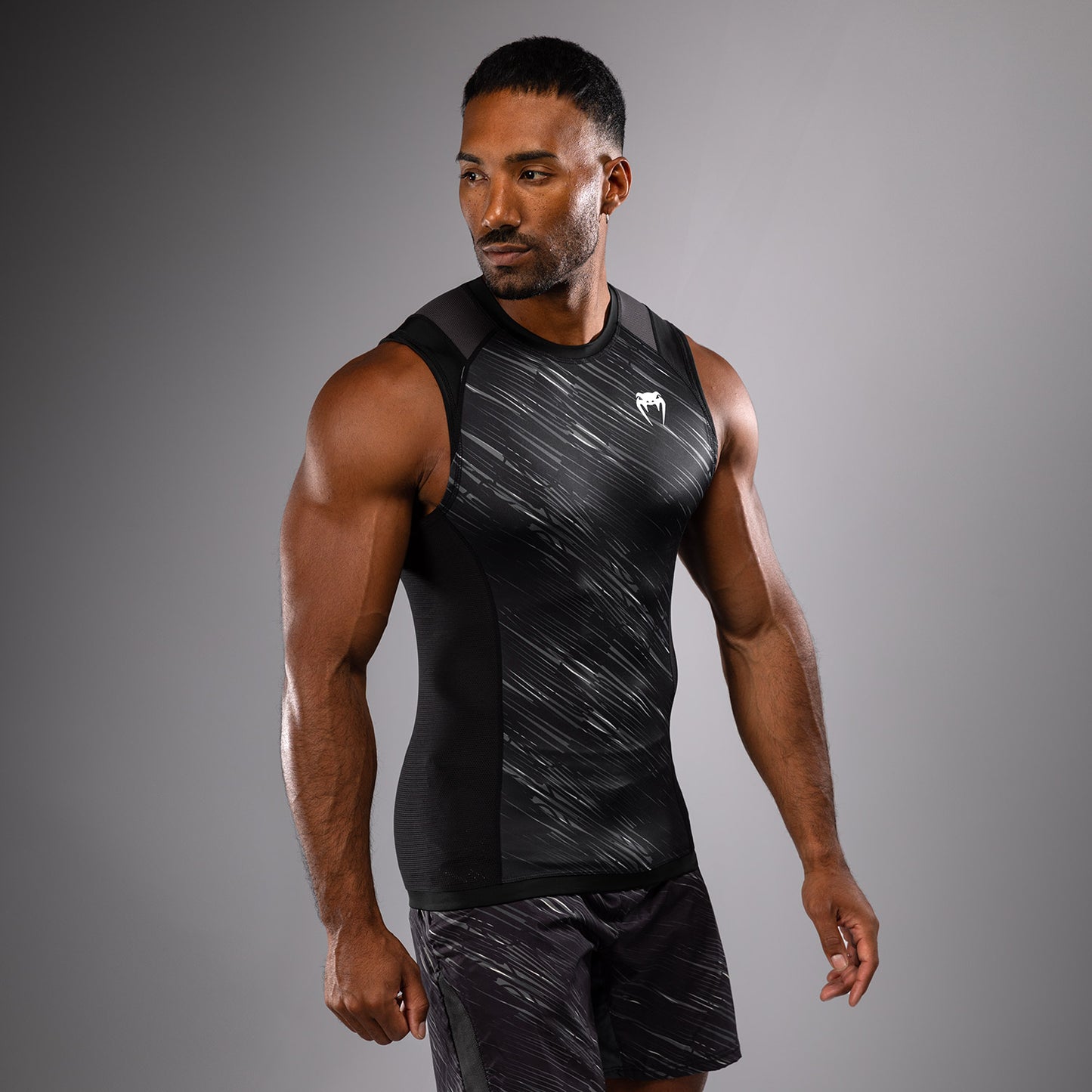 Venum Rapid Ärmelloses Rashguard - Schwarz/Sturmgrau