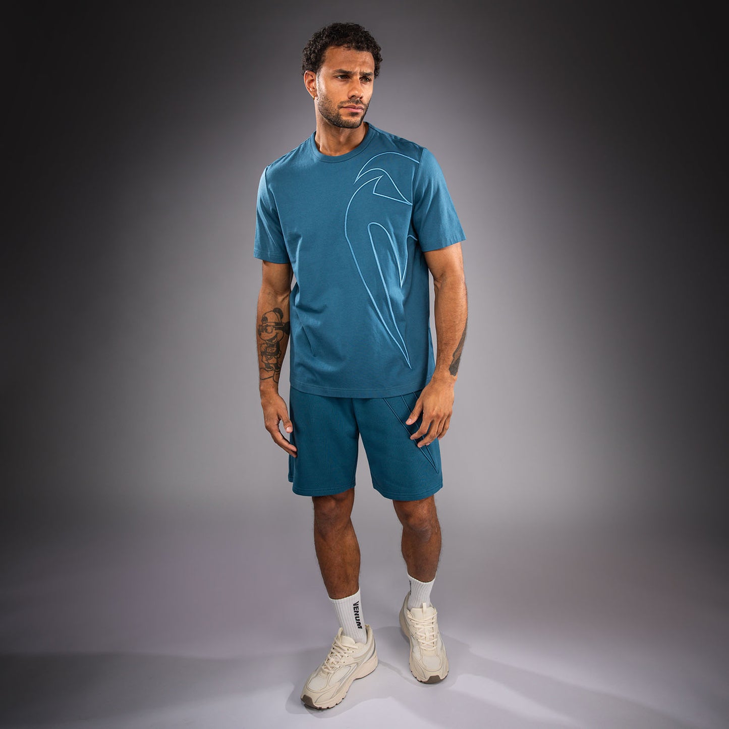 Venum Giant 3D T-Shirt aus Baumwolle - Ozeanblau