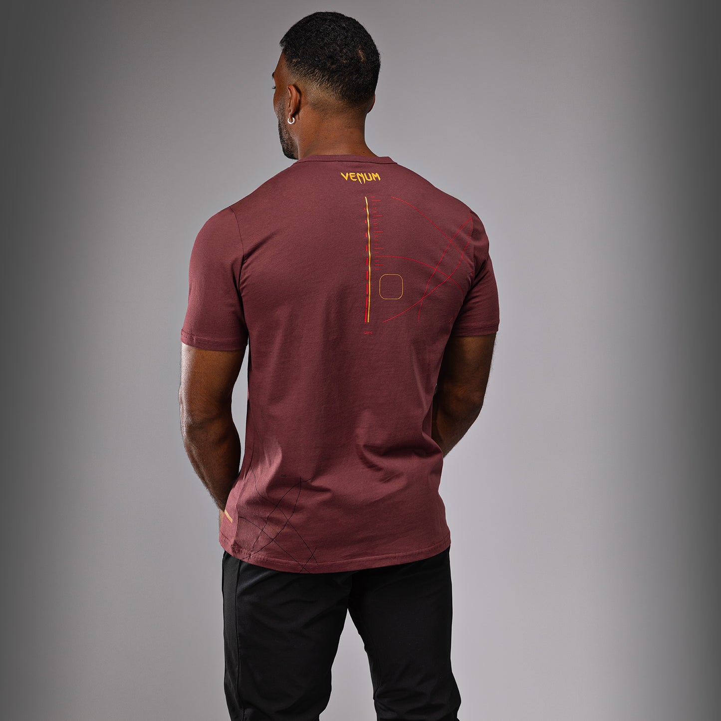 Venum Tactical XT T-Shirt - Schwarz/Burgund/Gold