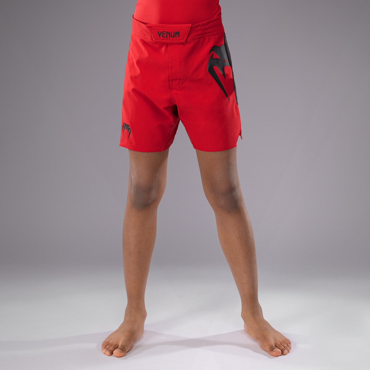 Venum Light Kinder Fight Shorts - Kirschrot