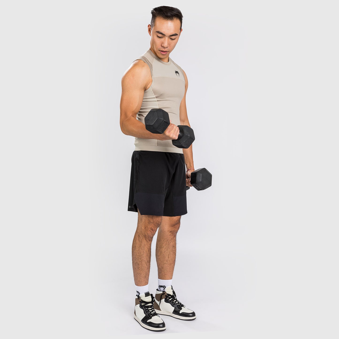 Venum G-Fit Air Rashguard ärmellos – Sand