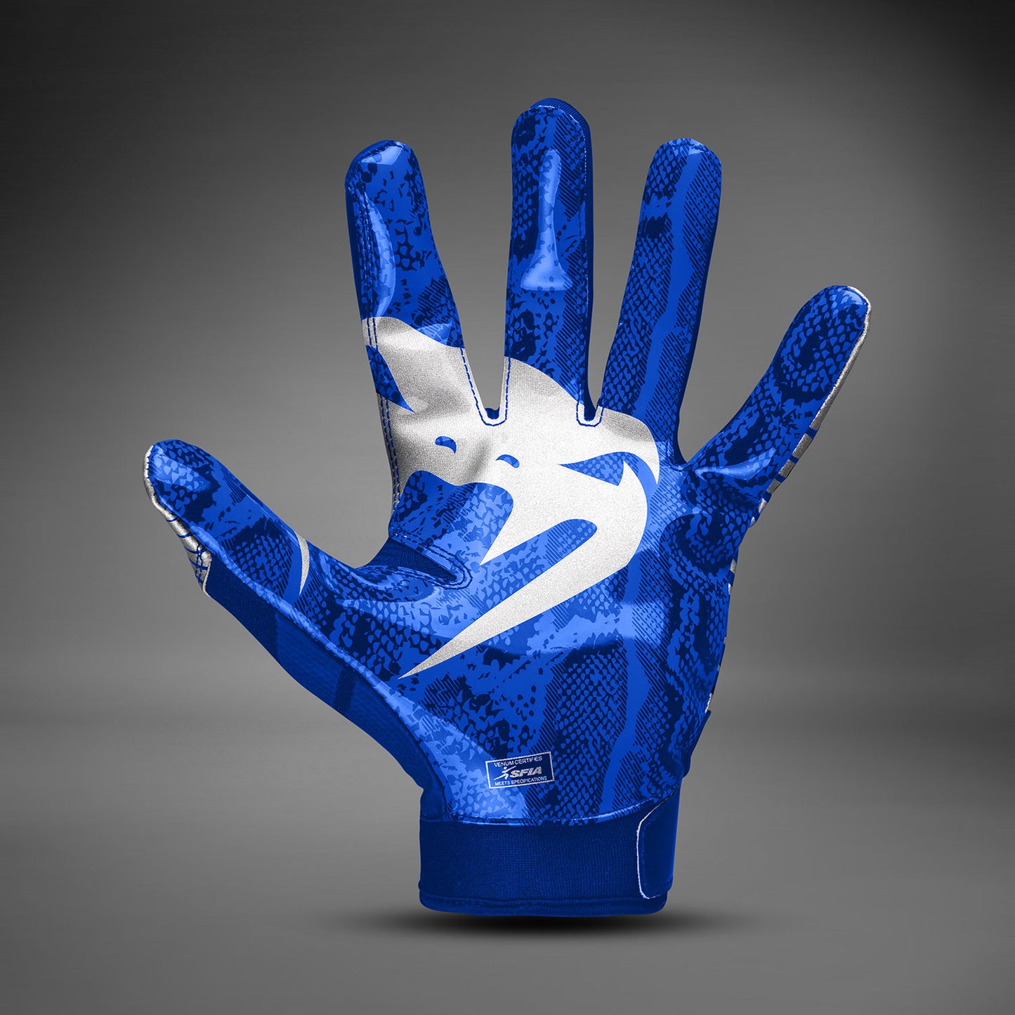 Venum Elite Football Handschuhe - Royalblau/Silber