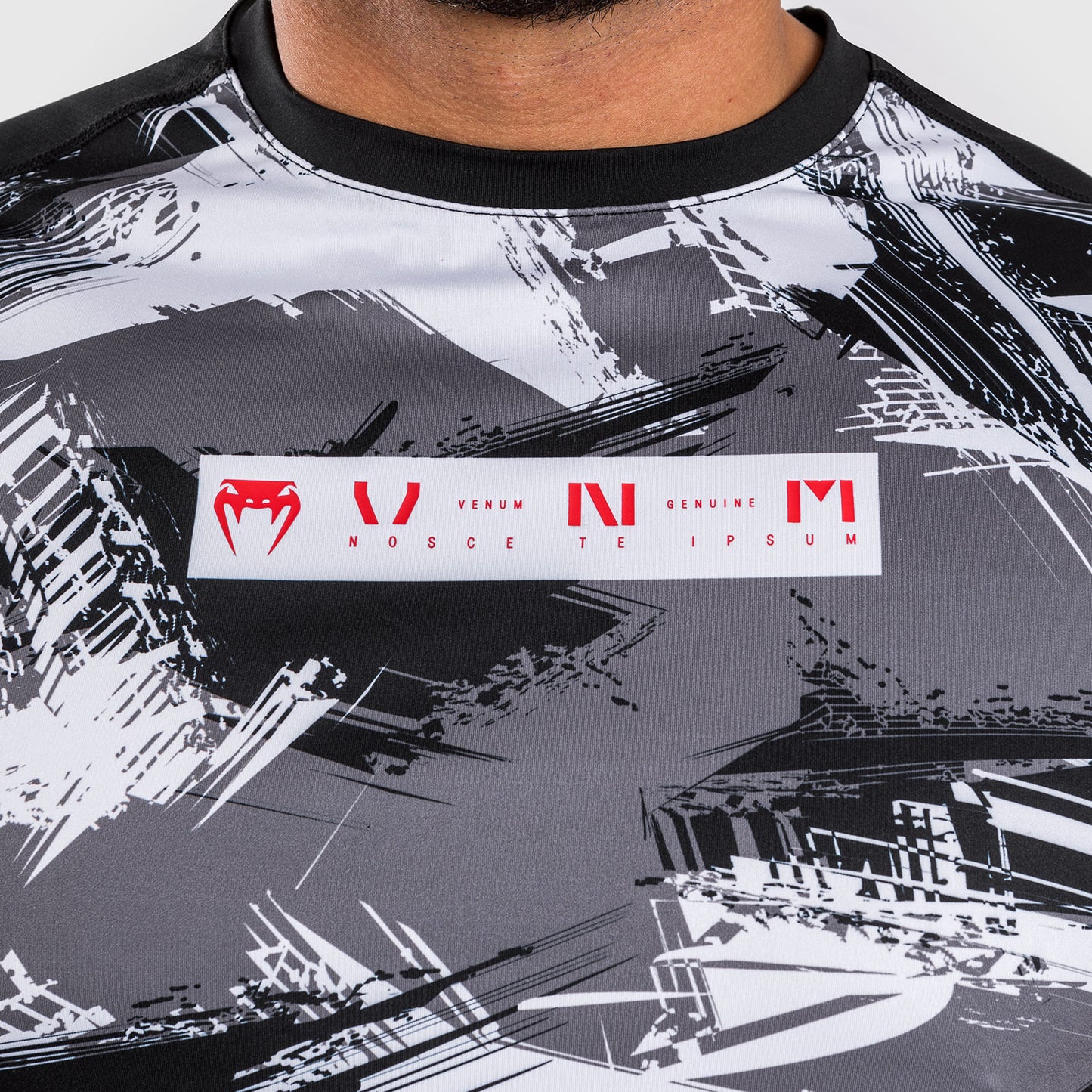 Venum Electron 3.0 Dry-Tech T-Shirt - Grau/Rot