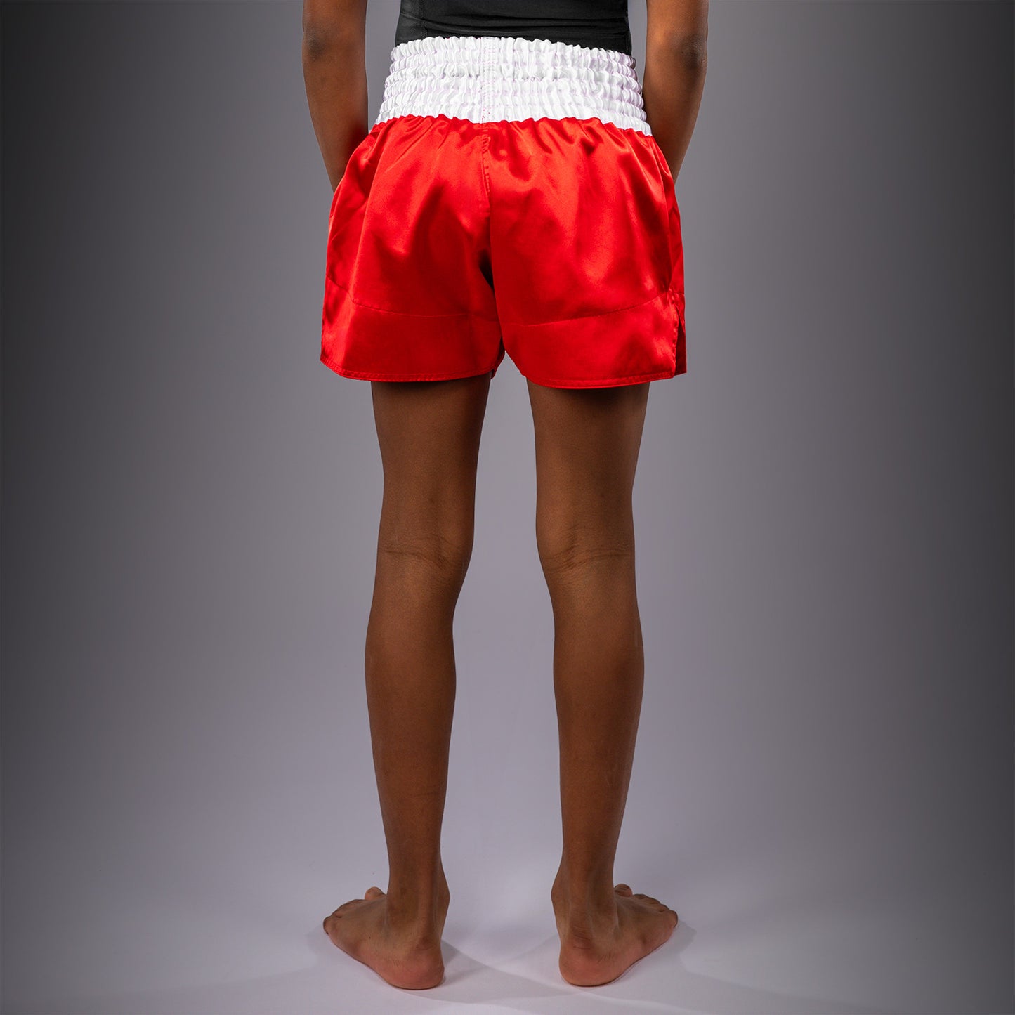 Venum Classic Muay-Thai-Shorts für Kinder – Feuerrot