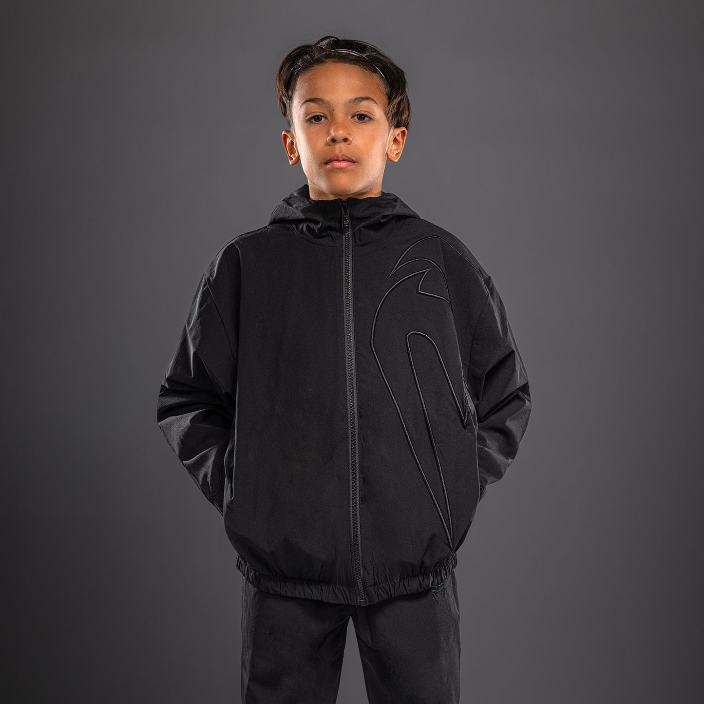 Venum Giant 3D Trainingsjacke für Kinder – Schwarz