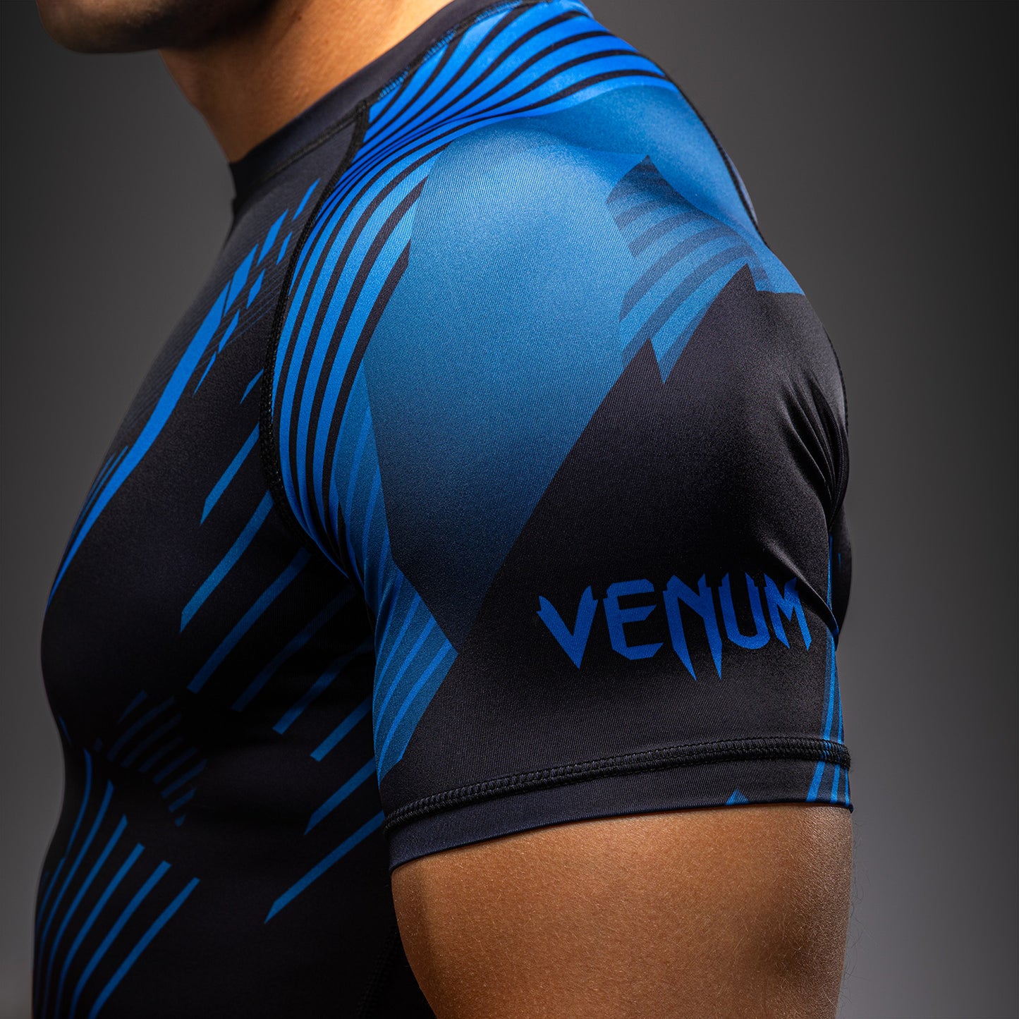 Venum No-Gi 6.0 Rashguard Kurzarm - Schwarz/Blau