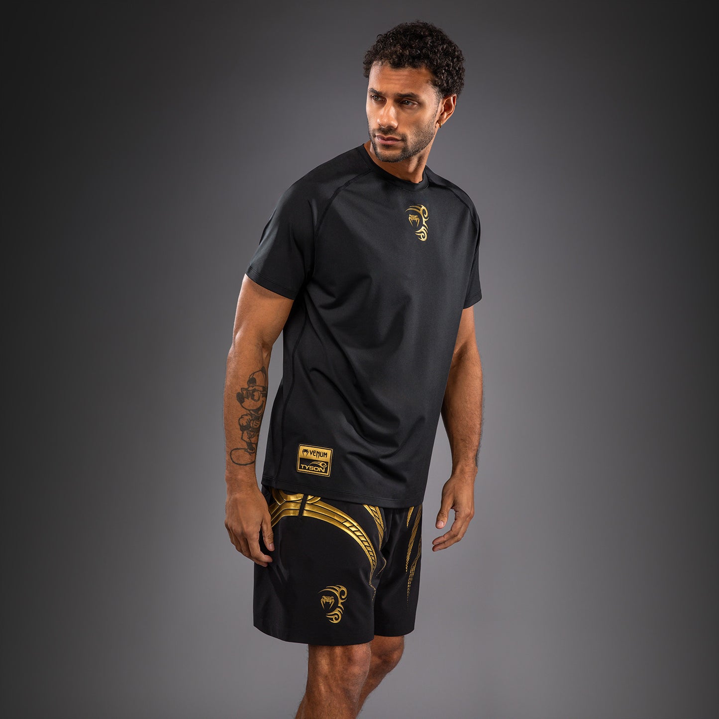Venum x Mike Tyson Tiger Dry-Tech-T-Shirt - Schwarz/Gold