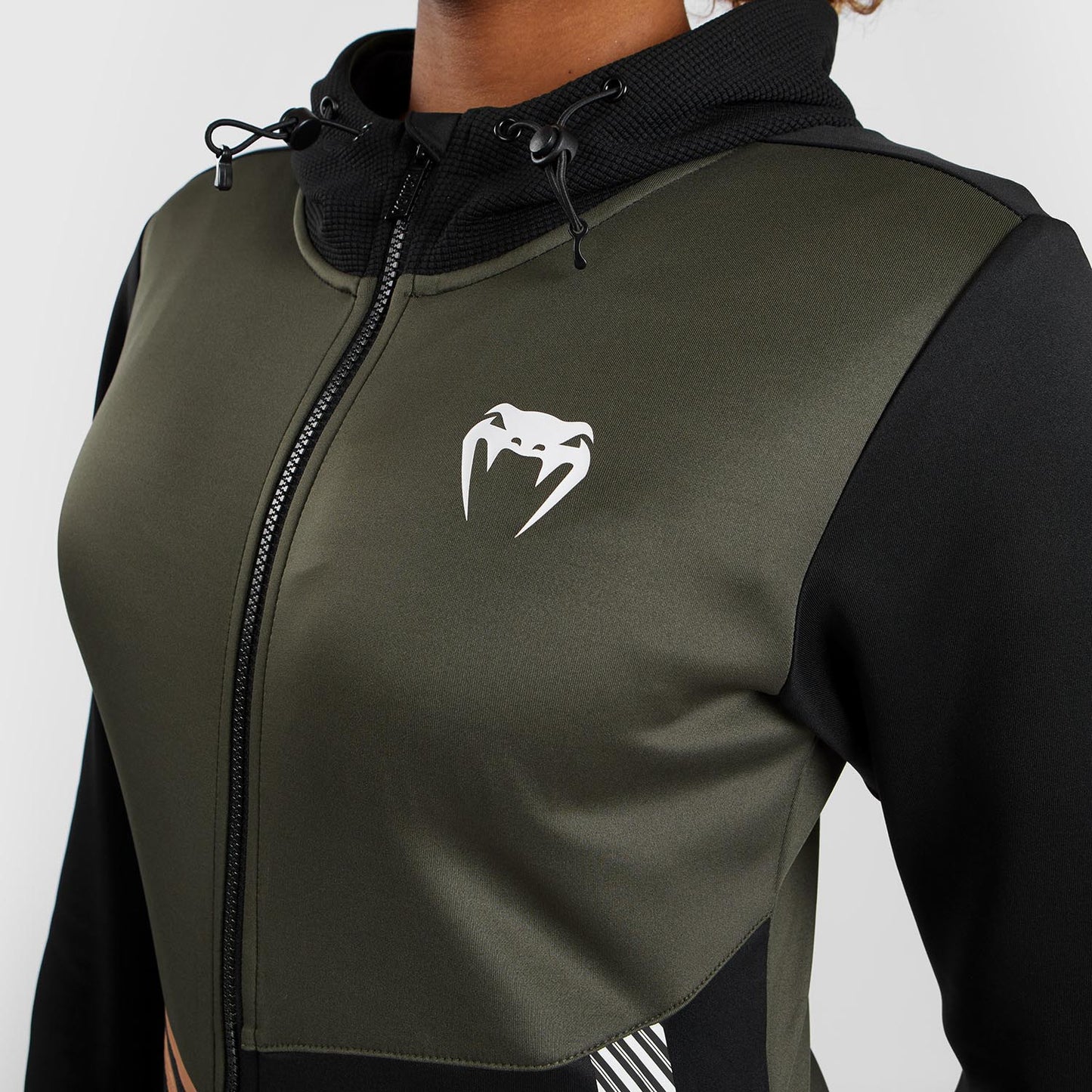 UFC Adrenaline by Venum Fight Week Zip Hoodie für Frauen - Khaki/Bronze