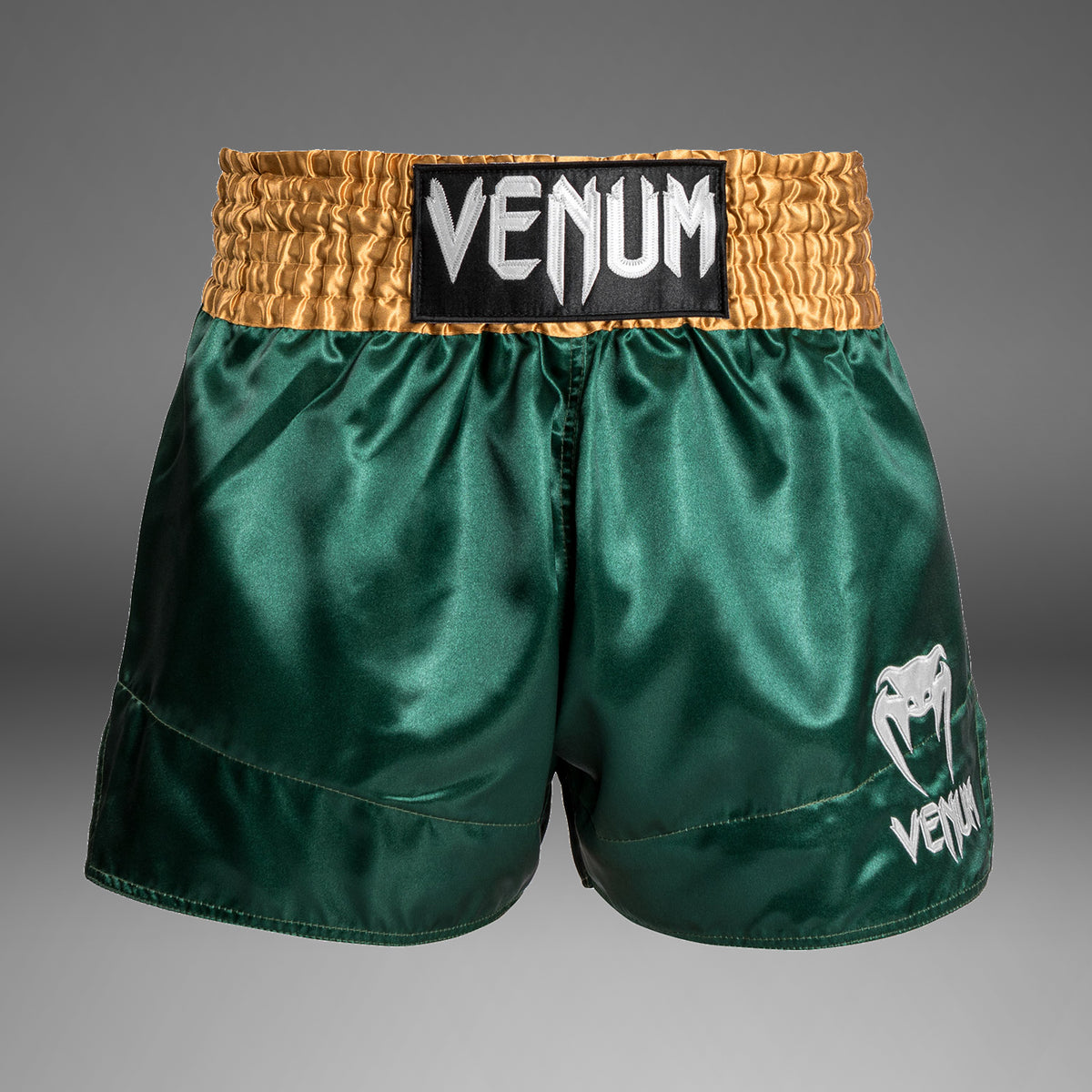 Venum Classic - Muay Thaï Short - Grün/Gold/Weiß