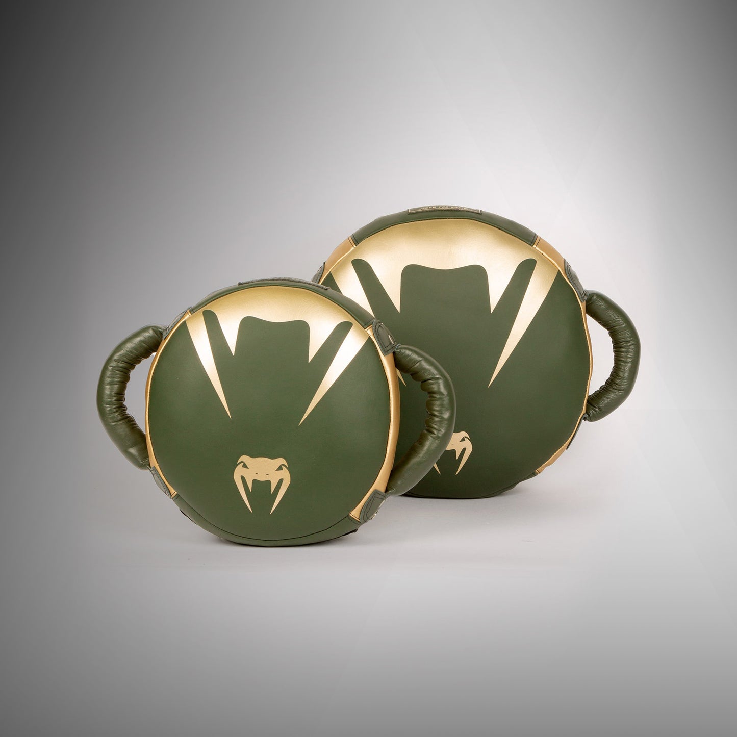 Venum Pro Boxing Mini Runde Punch Schild - Khaki/Gold