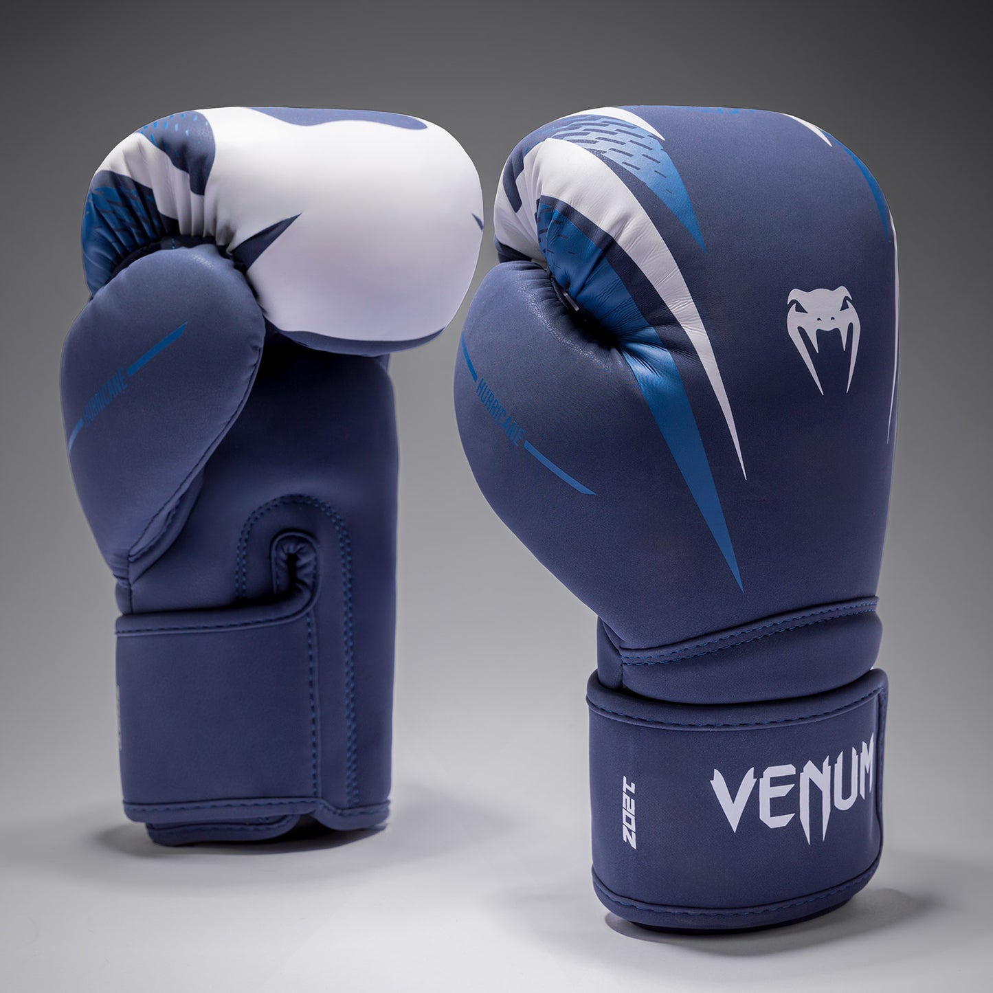 Venum Hurricane Boxhandschuhe – Mitternachtsblau/Weiß