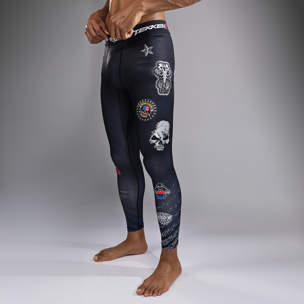Venum x TEKKEN 8 - Paul Phoenix Spats - Schwarz/Blau