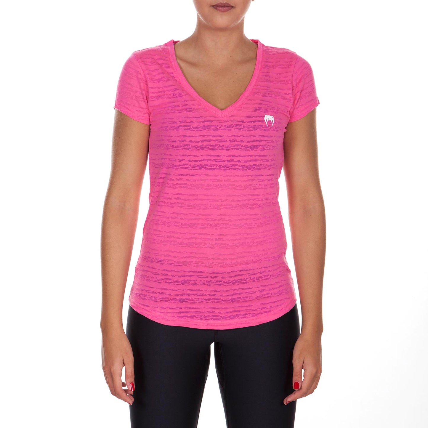 Venum Essential V-Ausschnitt T-Shirt - Pink