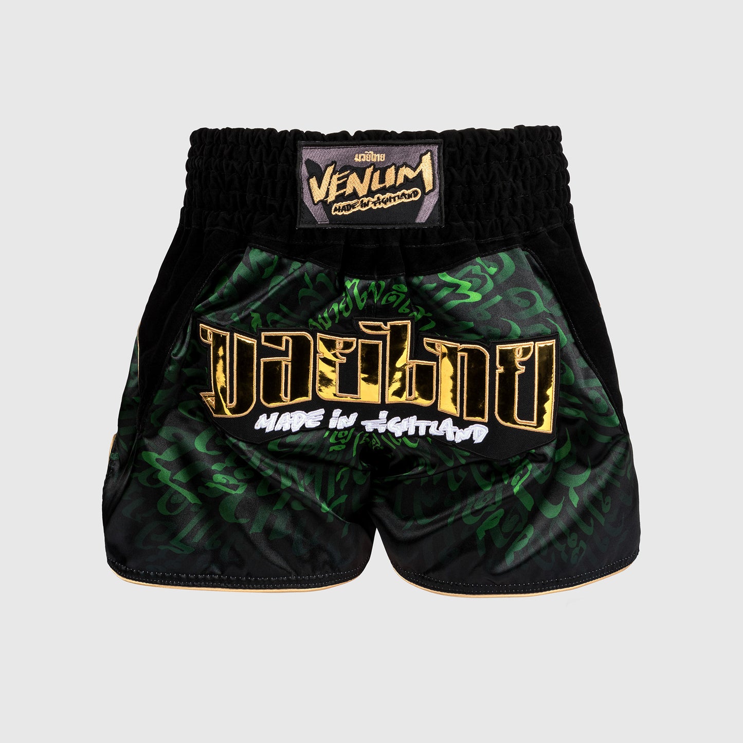 Venum Attack Muay Thai Shorts - Schwarz/Grün