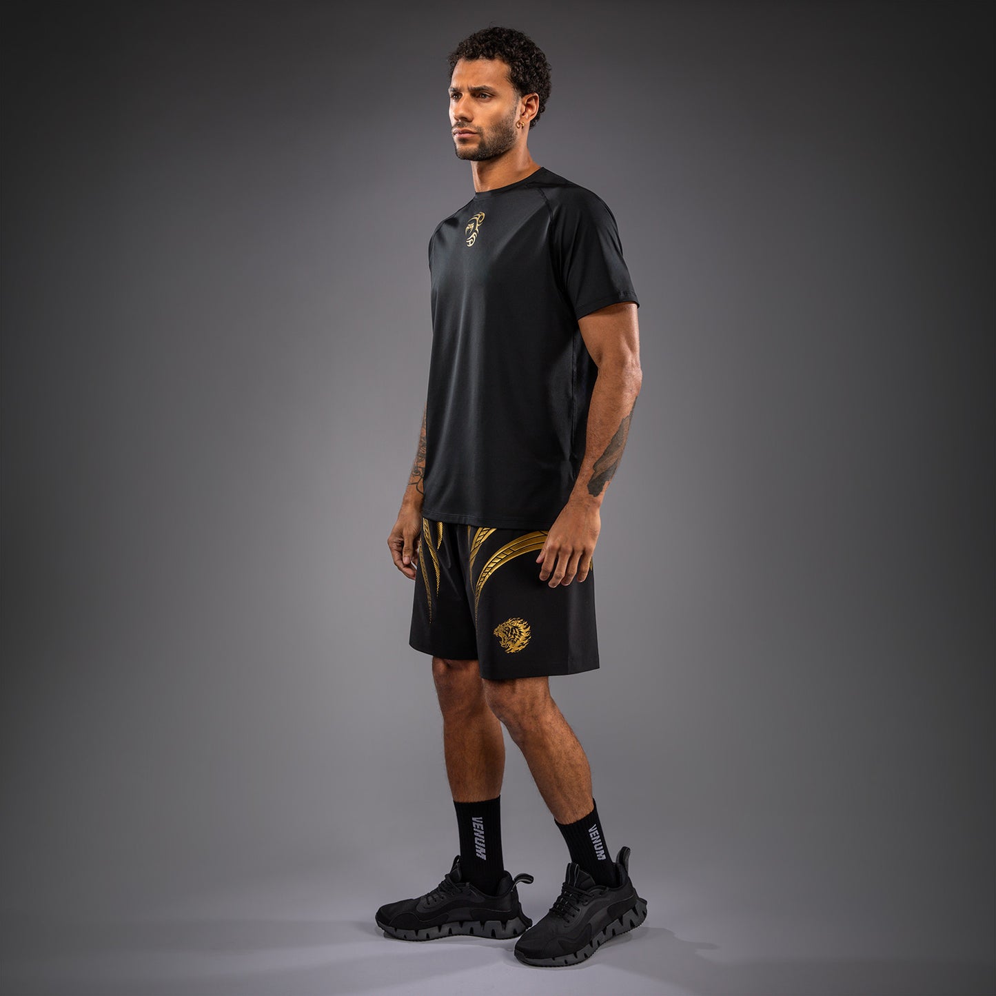 Venum x Mike Tyson Tiger Dry-Tech-T-Shirt - Schwarz/Gold