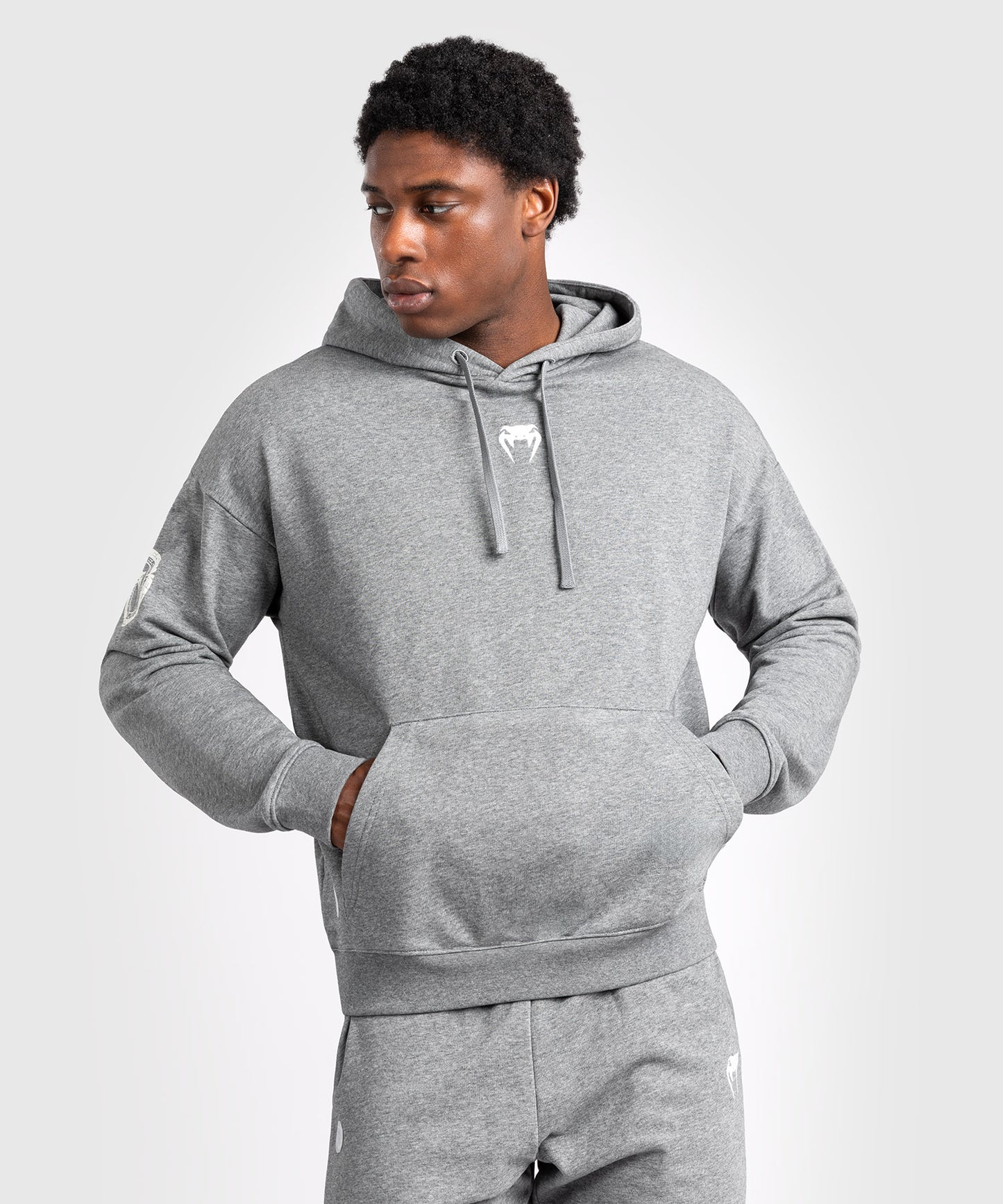 Venum Vortex XL Lite Herren Hoodie - Helles Heather Grau