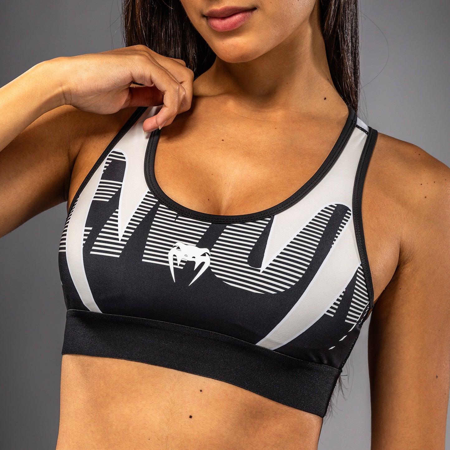 Venum Adrenaline Damen Sport-BH – Schwarz/Elfenbein