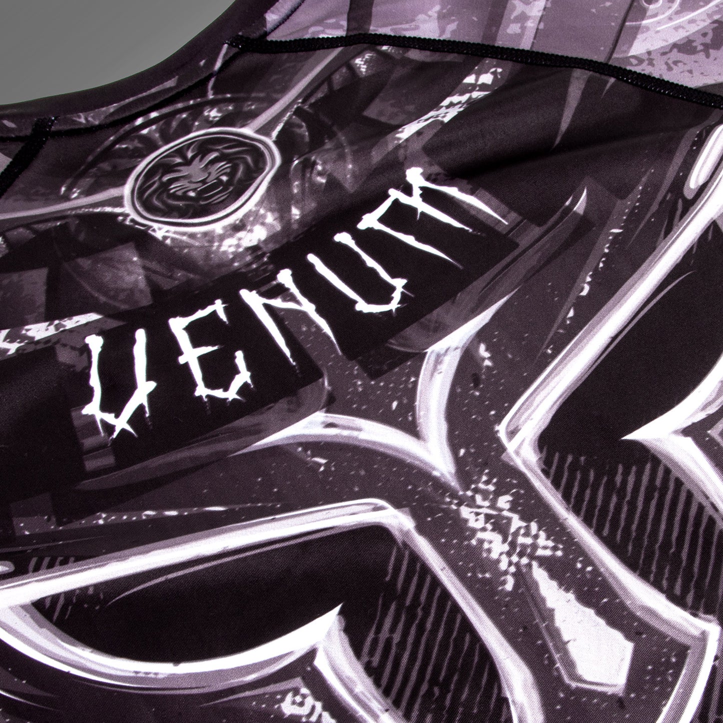 Venum Gladiator 3.0 Rashguard - Schwarz/Weiß - Langarm