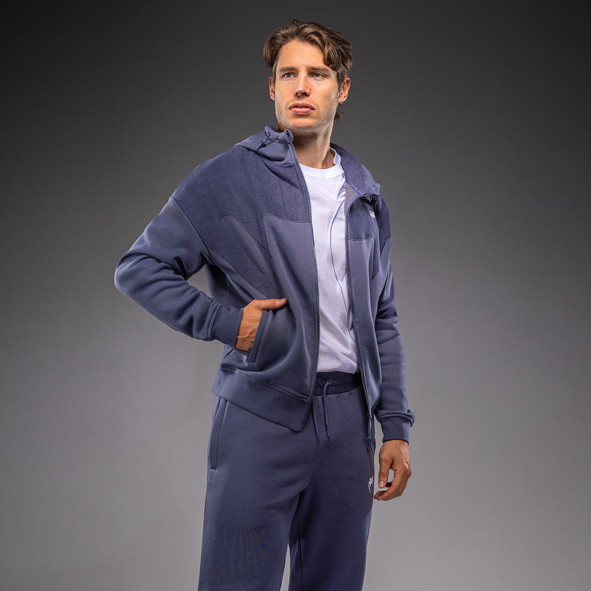 Venum Attack Fleece & Weave Trainingsjacke - Blau