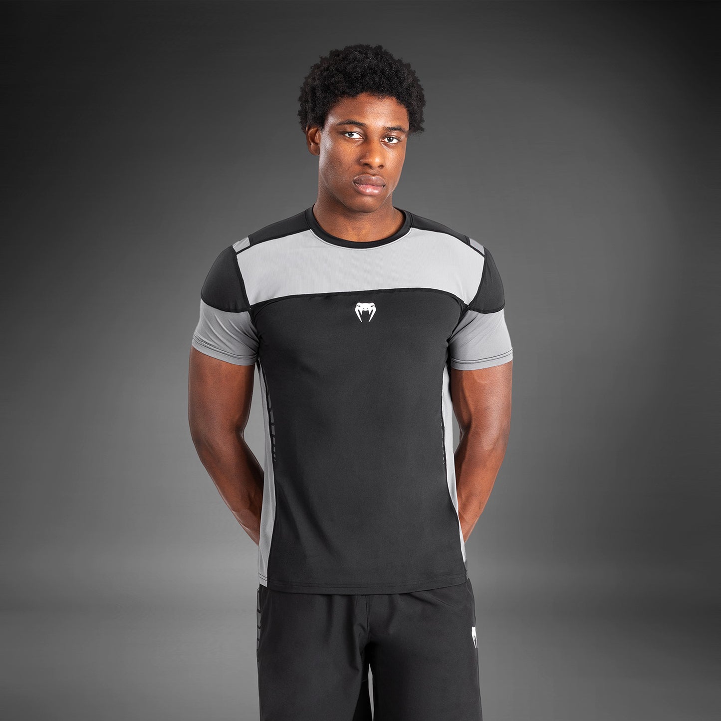 Venum Tempest Herren Dry-Tech T-Shirt - Schwarz/Grau