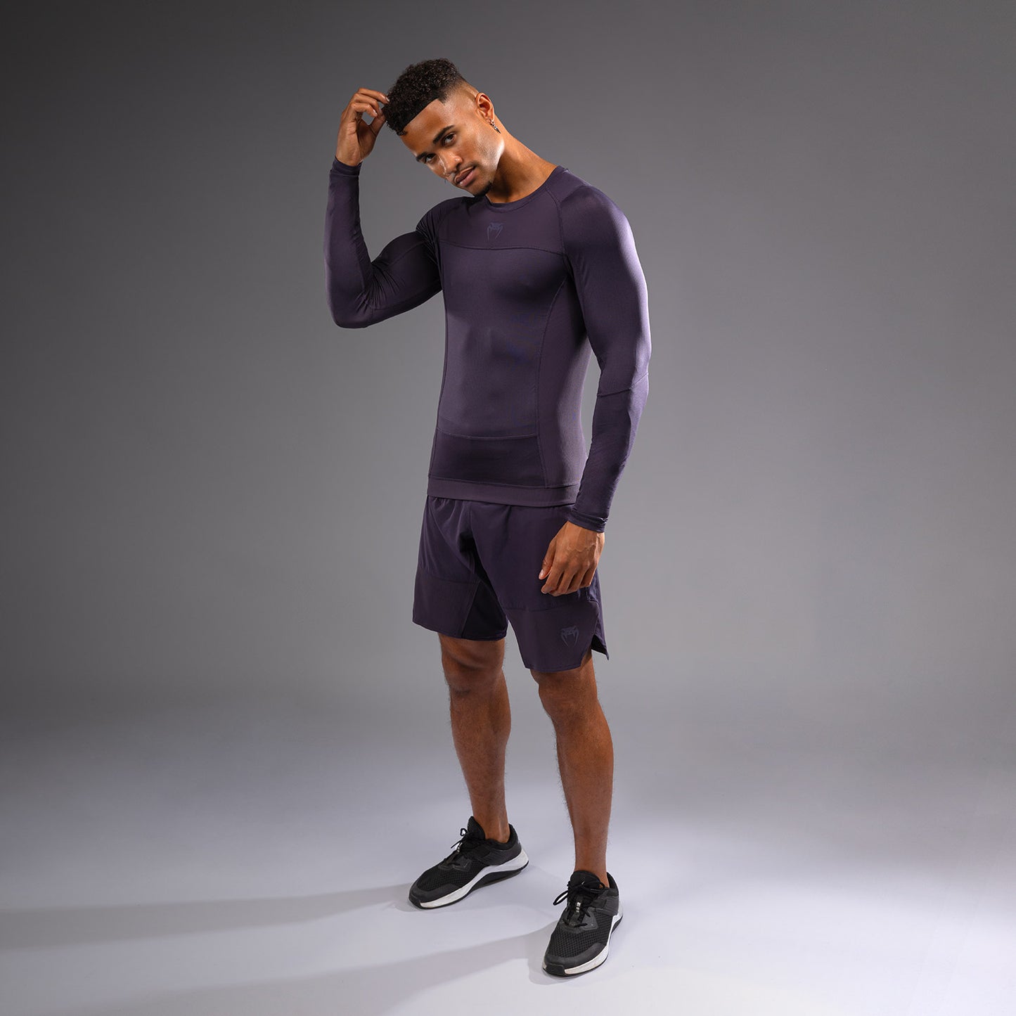Venum G-Fit Air Herren Langarm Rashguard - Tiefpurpur