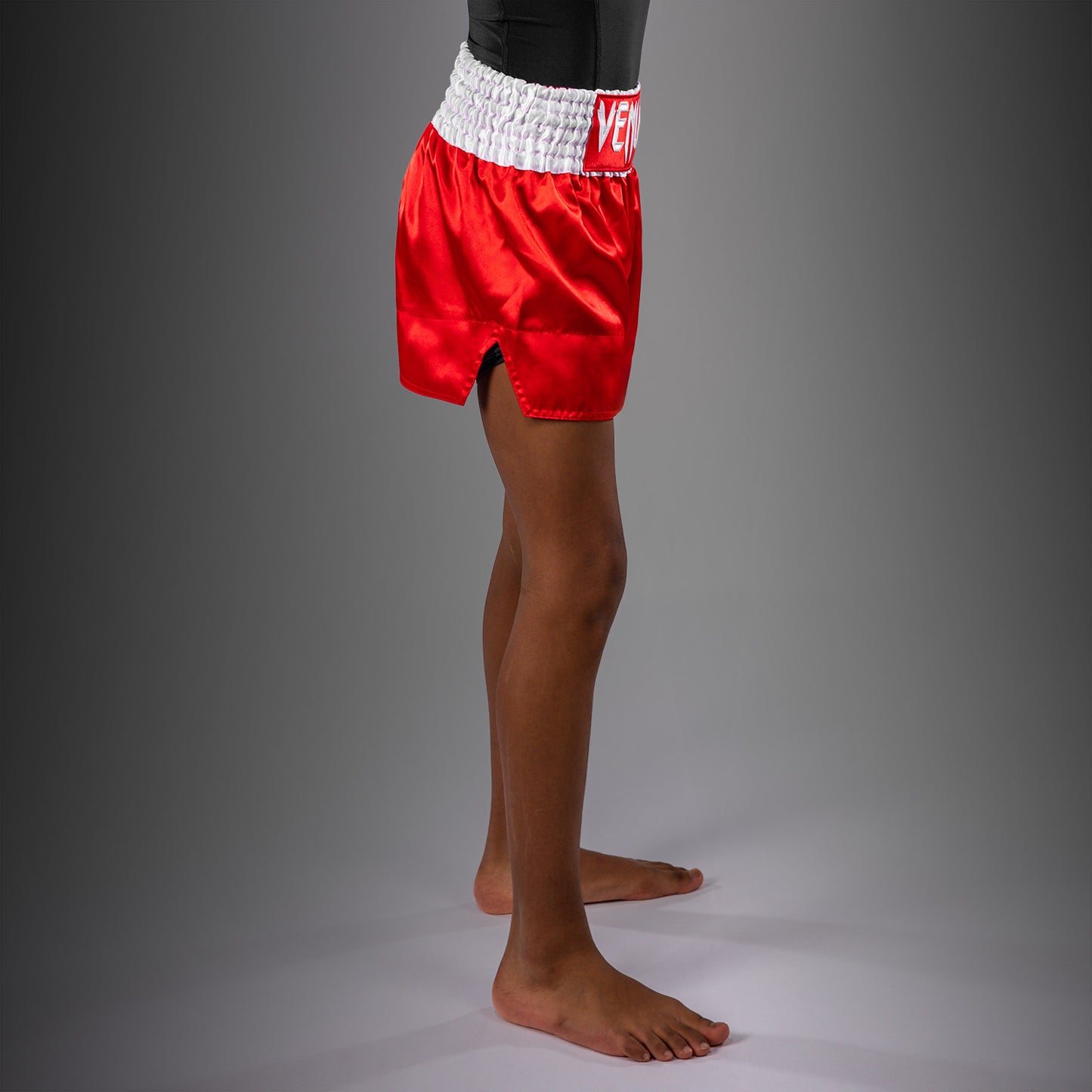 Venum Classic Muay-Thai-Shorts für Kinder – Feuerrot