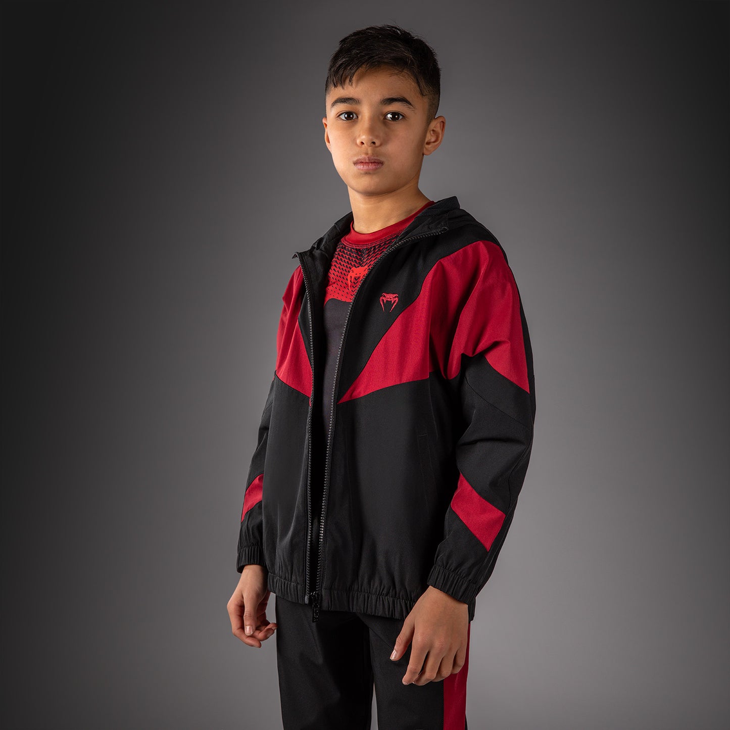 Venum Vectra Trainingsjacke für Kinder - Schwarz/Rot