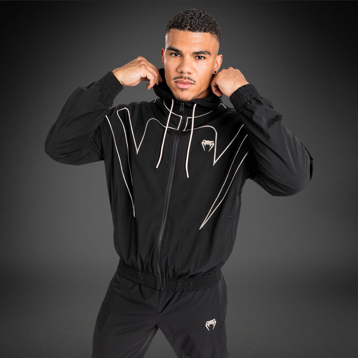 Venum Attack 90 Trainingsanzug Jacke - Schwarz/Weiß
