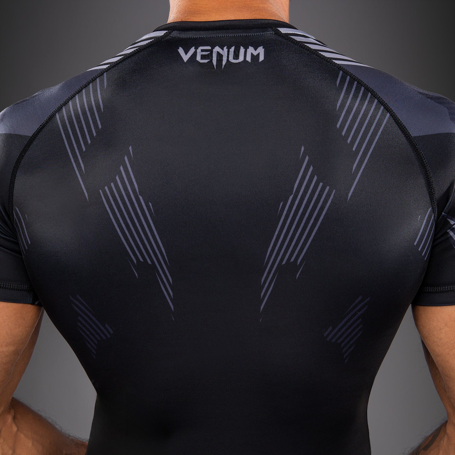 Venum No-Gi 6.0 Rashguard kurzarm - Schwarz/Grau