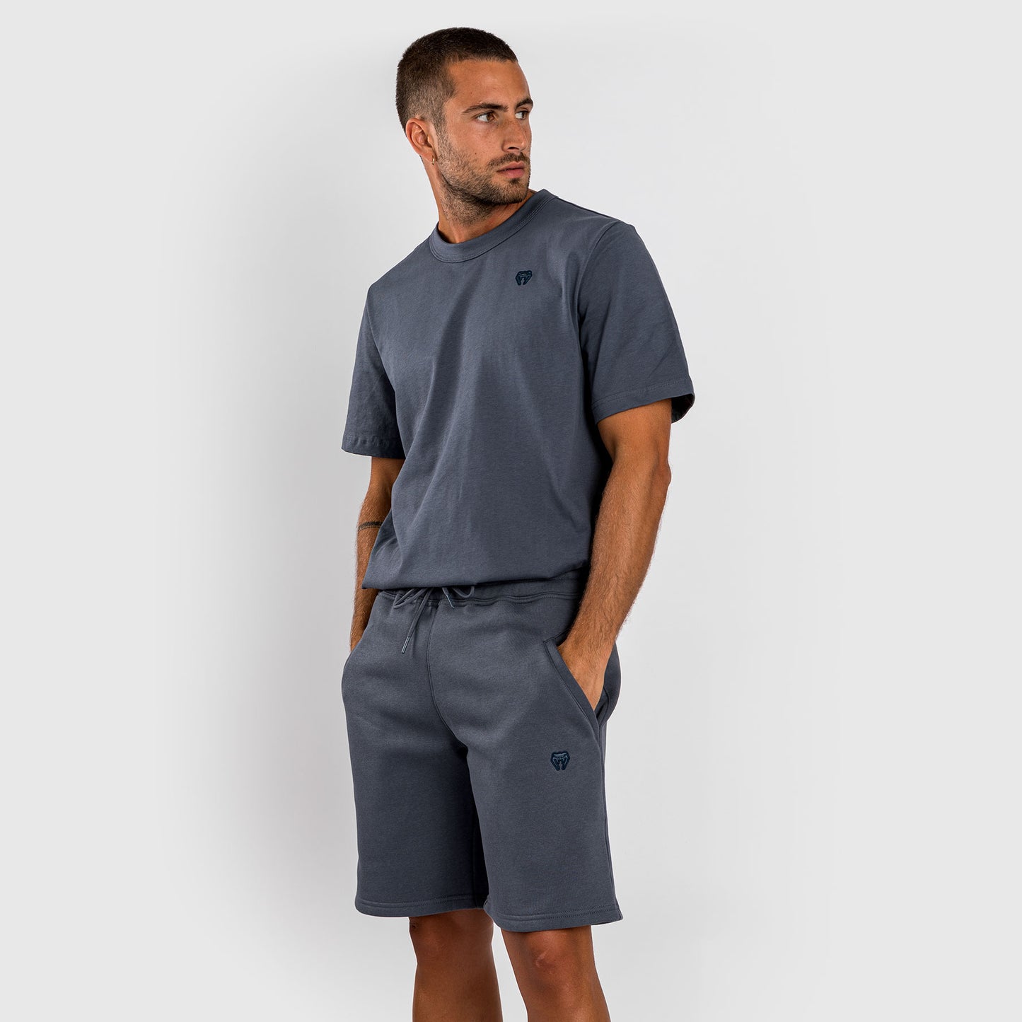 Venum Silent Power Baumwoll-Short - Marineblau