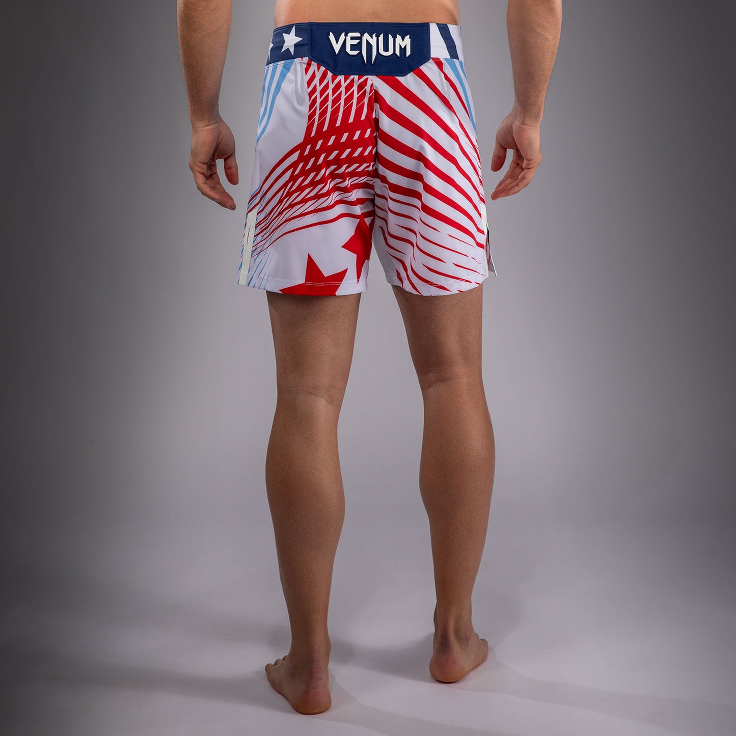 Official UFC Freedom 250 by Venum Authentic Fight Night Fight Shorts im Short Fit für Herren - Weiß