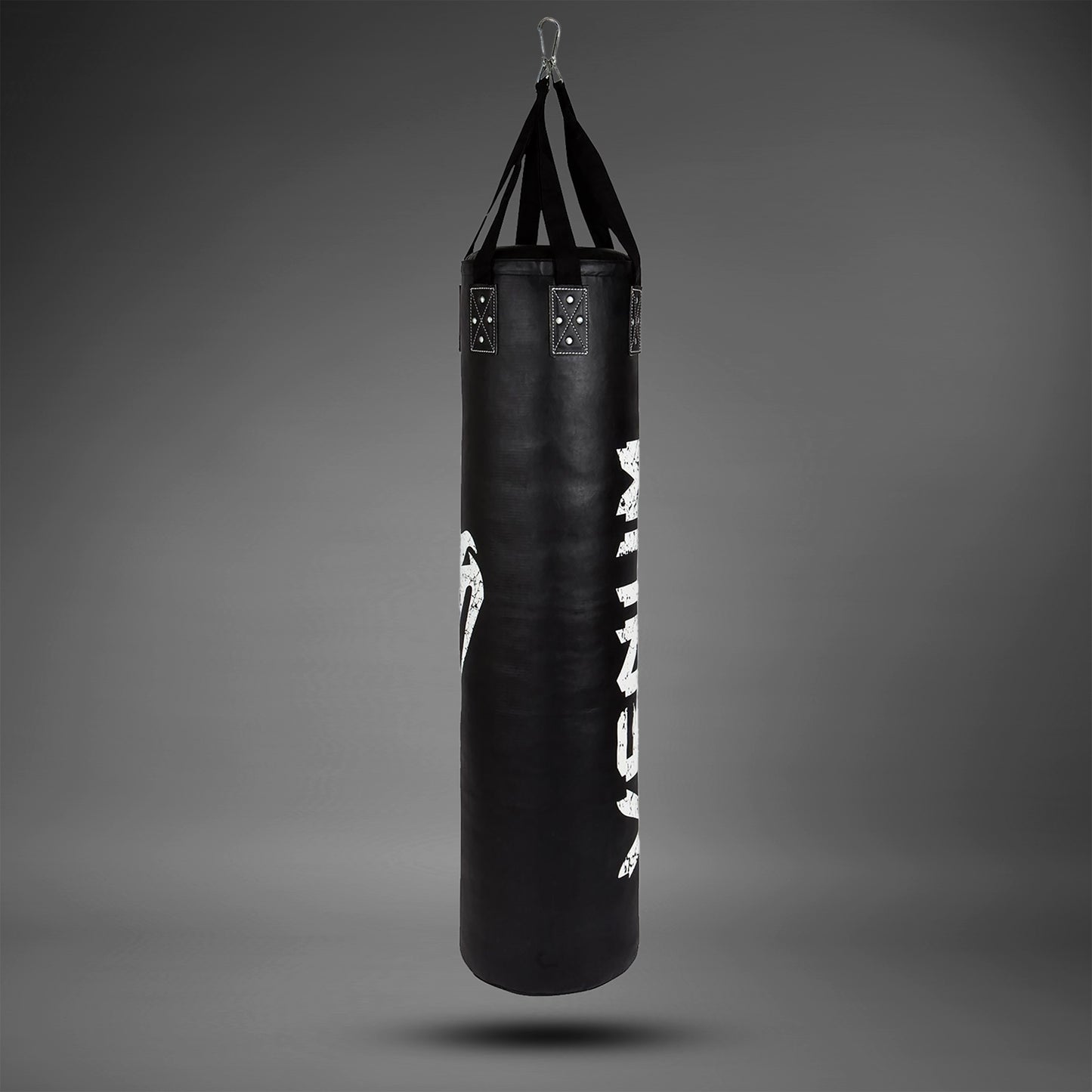Venum Challenger Boxsack + Deckenhaken - Schwarz/Weiß - 170 cm - Gefüllt