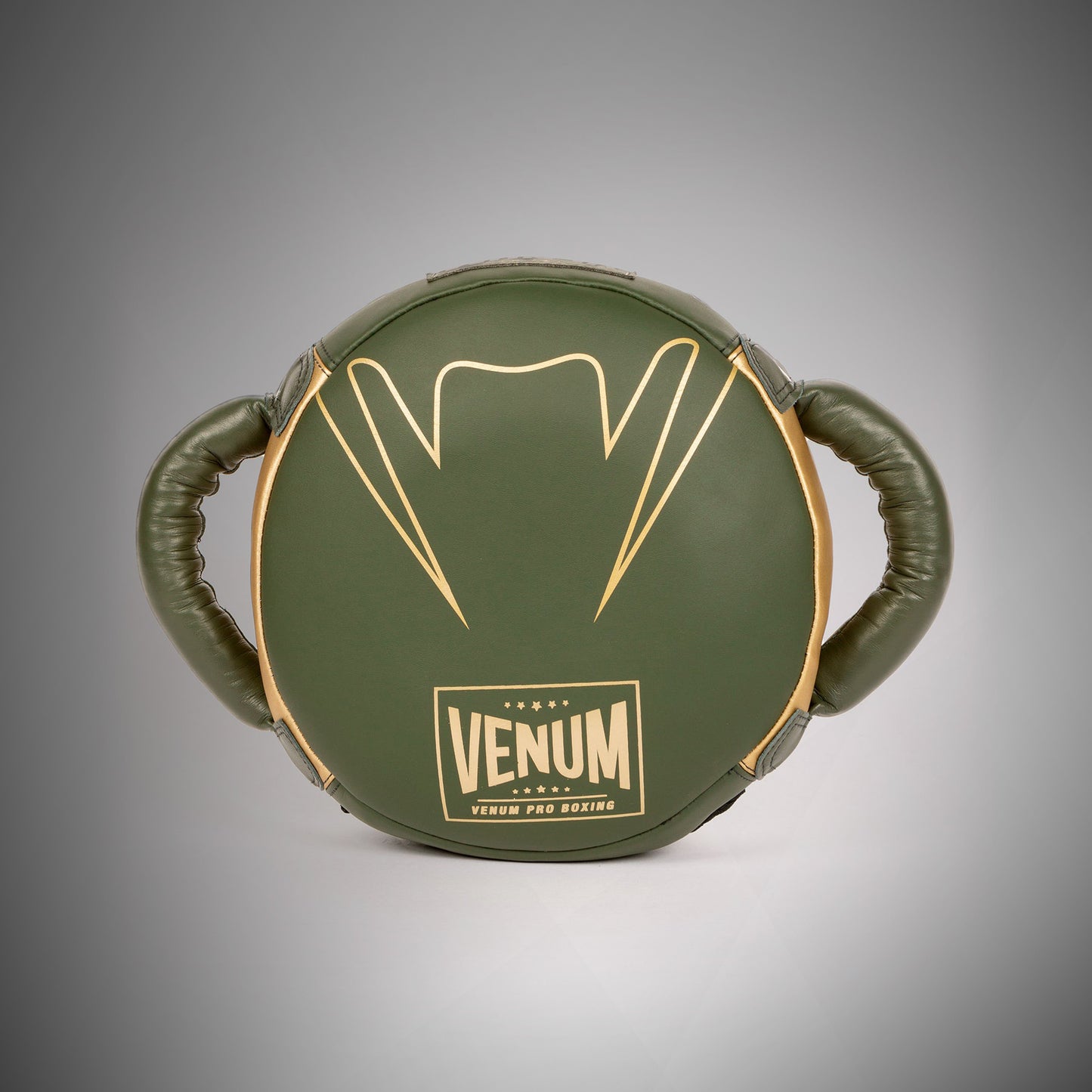 Venum Pro Boxing Mini Runde Punch Schild - Khaki/Gold