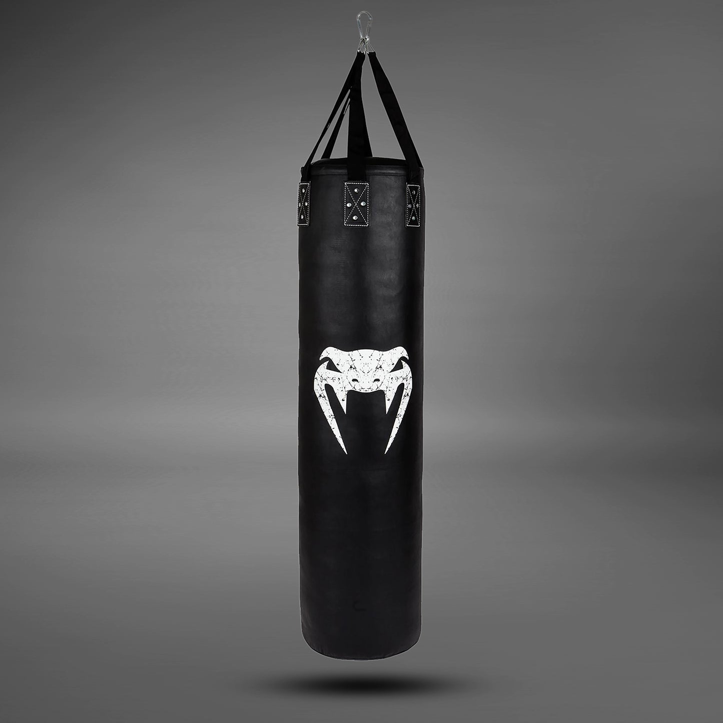 Venum Challenger Boxsack + Deckenhaken - Schwarz/Weiß - 170 cm - Gefüllt